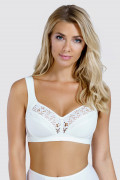 Cotton bra Clean cotton. Color: milk white 