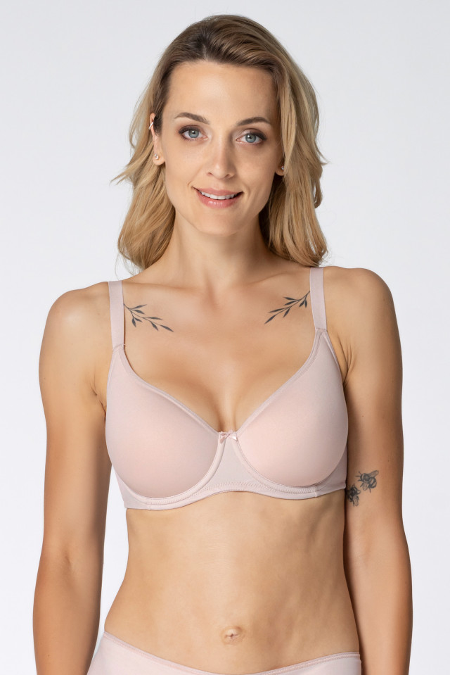 T-shirt bra True. Color: beige