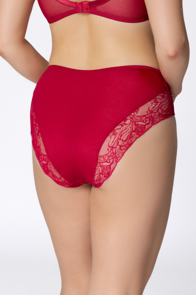 Midwaist briefs Patricia. Color: red