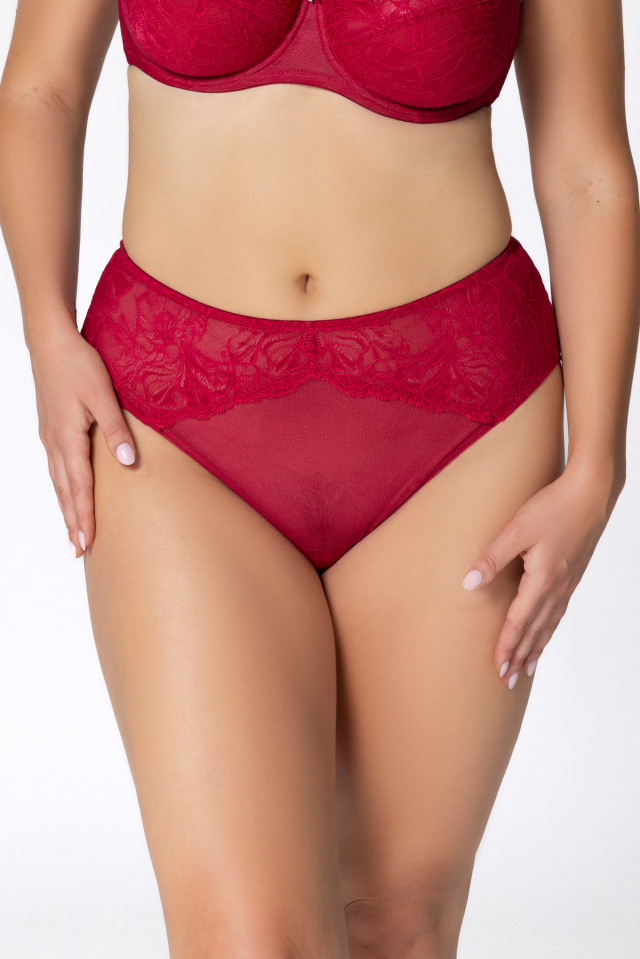 Midwaist briefs Patricia. Color: red