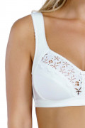 Cotton bra Clean cotton. Color: milk white 