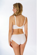 Nursing bra Soft cotton. Color: milk white